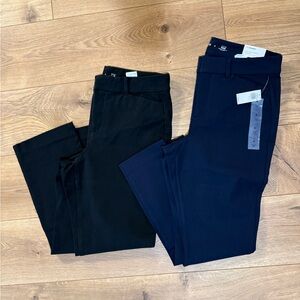 Old Navy Black and Navy Tailored Trousers Duo